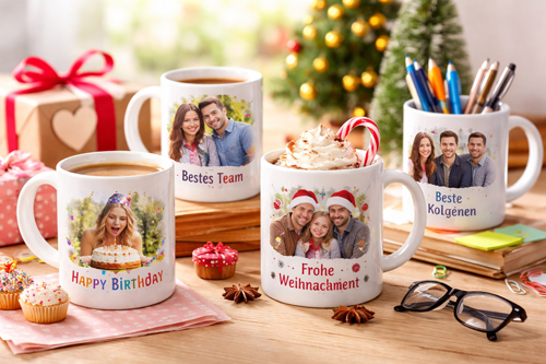 Individuelle Fototassen als Geschenkidee
