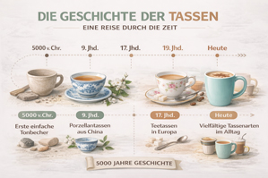 Geschichte der Keramik-Tassen